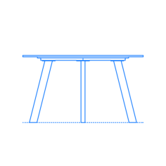 Furniture Dining Tables Blu Dot Right Round Dining Table Large Outline Svg Vector, Free Vectors File